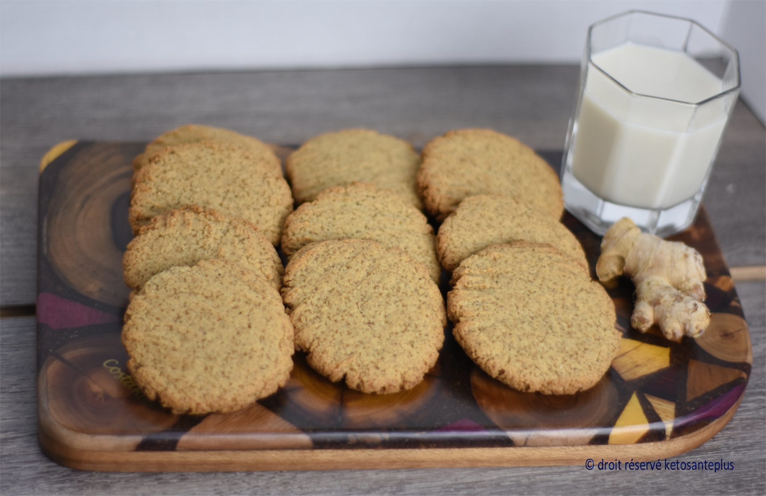 Biscuits au gingembre keto