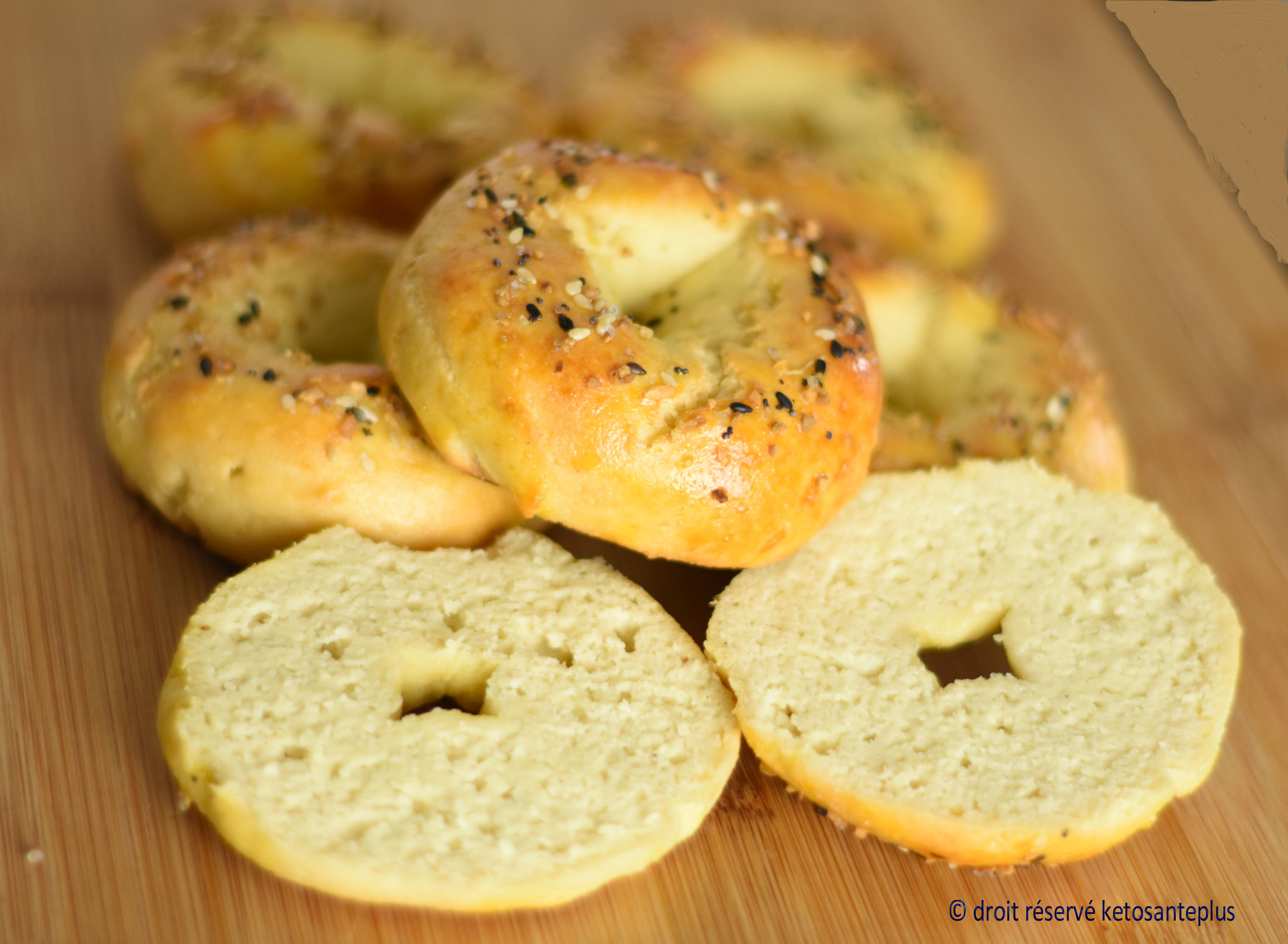 Bagels au fromage cottage